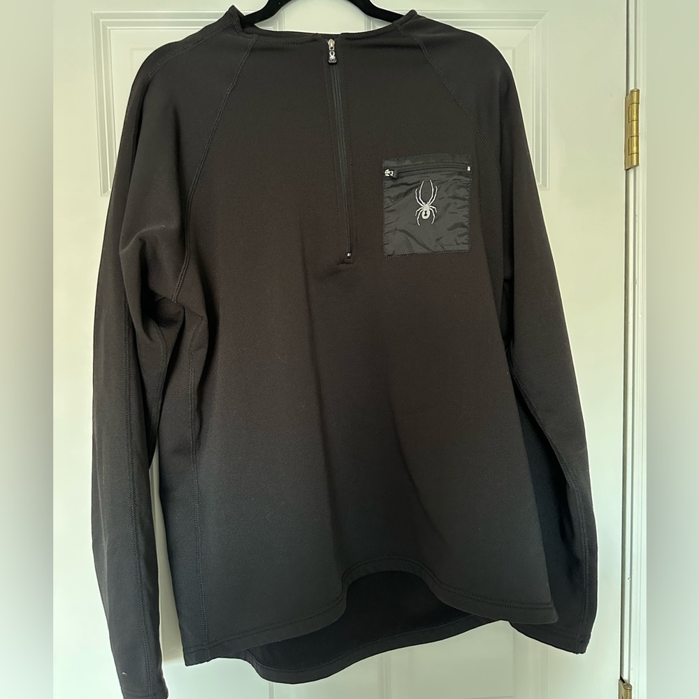 NWOT* Men’s Spyder Half-Zip Sweatshirt w/zipper pocket - Size XL - Picture 3 of 4
